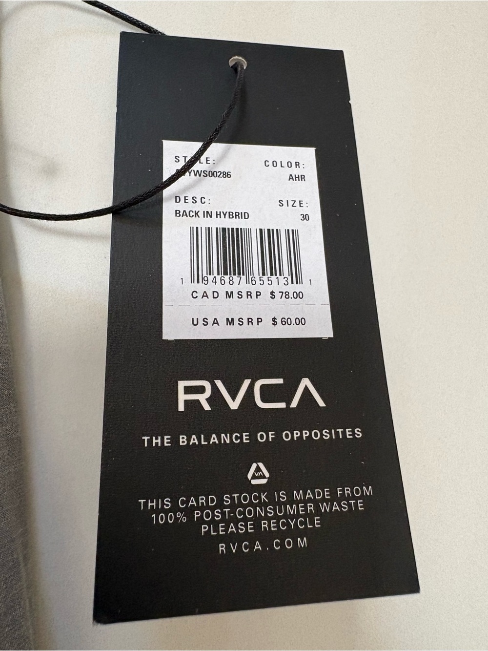RVCA Men’s Back In Hybrid Short - Picture 2 of 10